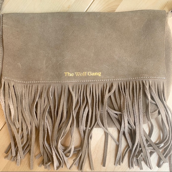 The Wolf Gang Suede Bohemian Tassel Fringe Bag - Picture 6 of 7